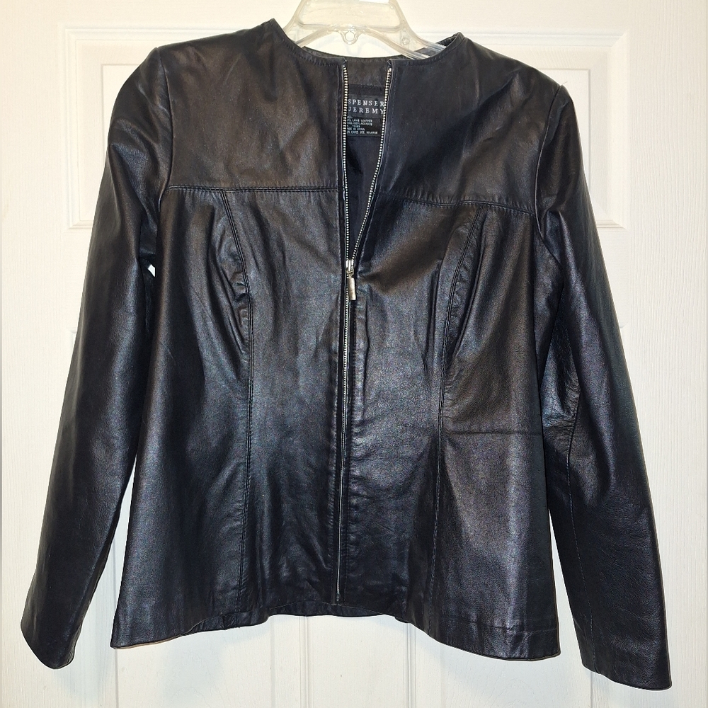 Spenser Jeremy Sleek Black Leather Jacket